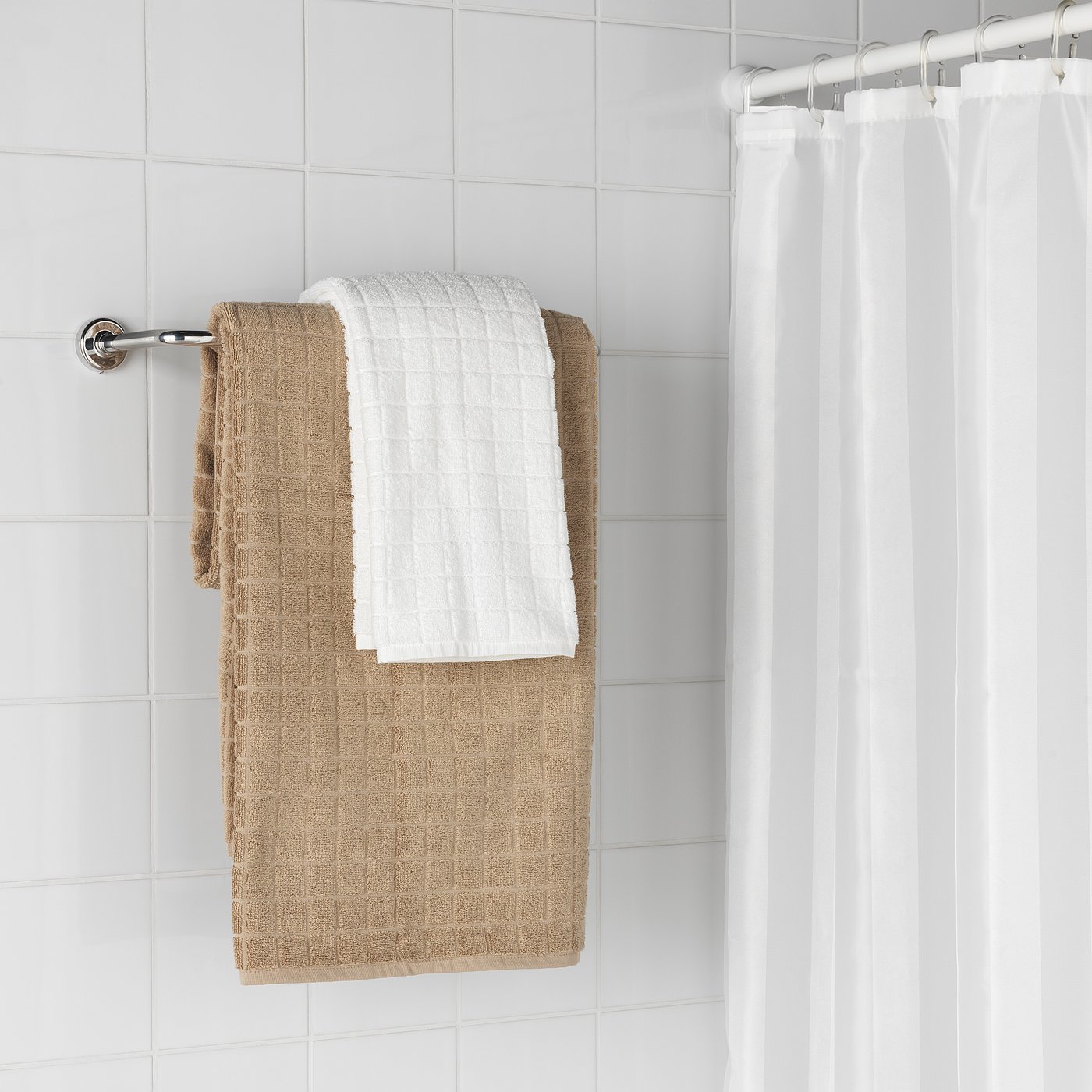 VOXNAN Towel rail chrome effect IKEA