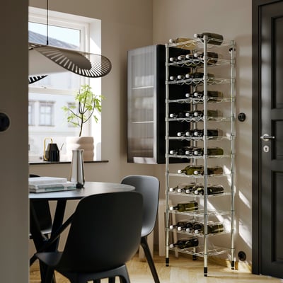 OMAR Bottle shelf, 46x36x181 cm