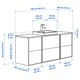 Stand Out Effect ÄNGSJÖN / BACKSJÖN wash-stand/wash-basin, high-gloss white/black marble ...