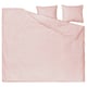 ÄNGSLILJA Duvet cover and 2 pillowcases, light pink, 240x220/50x60 cm