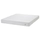 White ÅKREHAMN foam mattress, medium-firm, 20 cm high, memory foam, square shape.