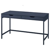 ALEX Desk, black-blue, 132x58 cm