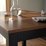 ÅLHULT / ÅLHULT Table and 4 chairs, black/brown/Bomstad black black, 120x80 cm