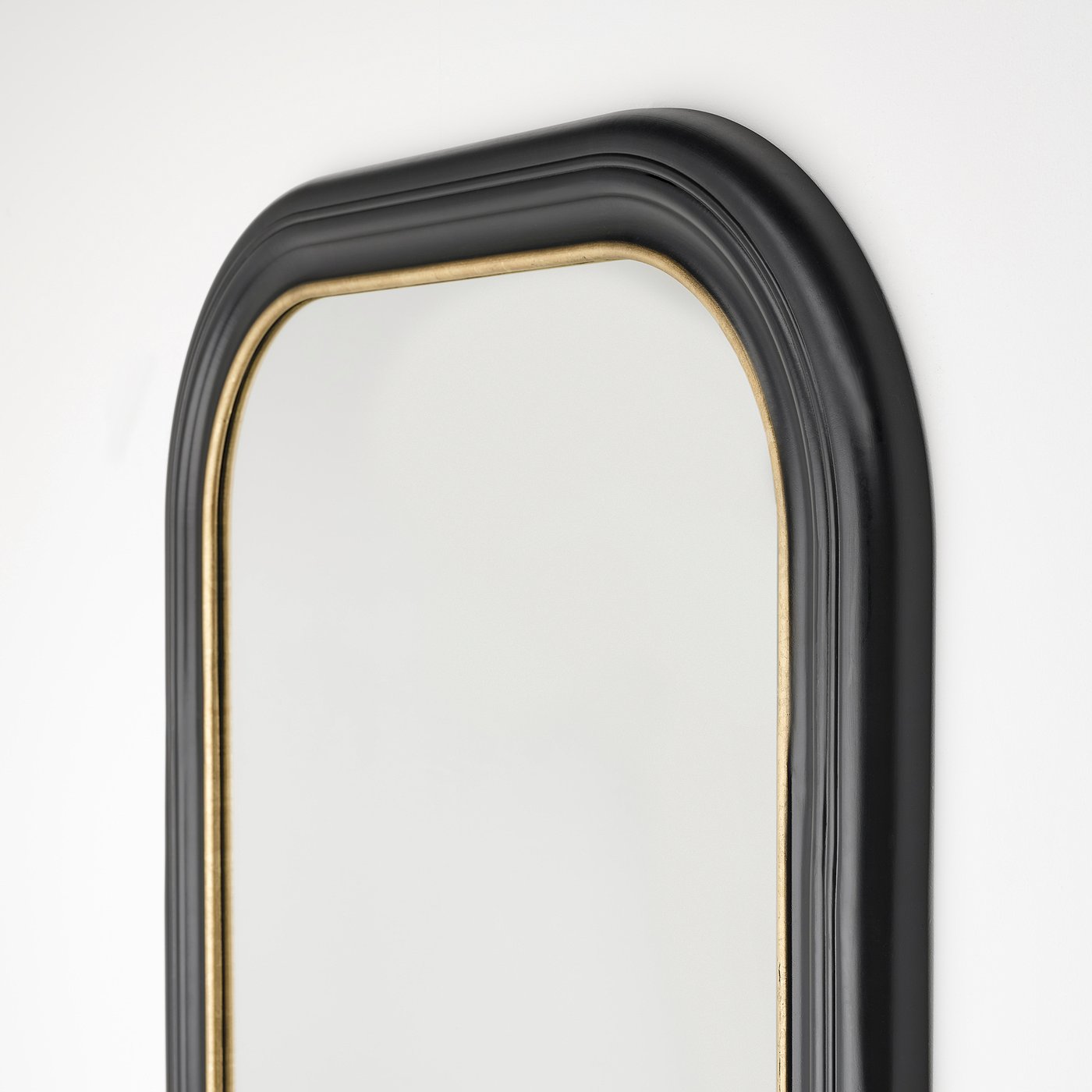 ALMARÖD mirror, black, 75x170 cm - IKEA Sweden