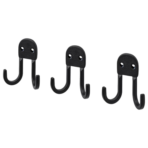 ÅRSJÖN Double hook, black
