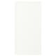 ASPUDDEN desk, white. Rectangular, minimalist design, made with particleboard, fibreboard, plastic edging, plastic foil.
