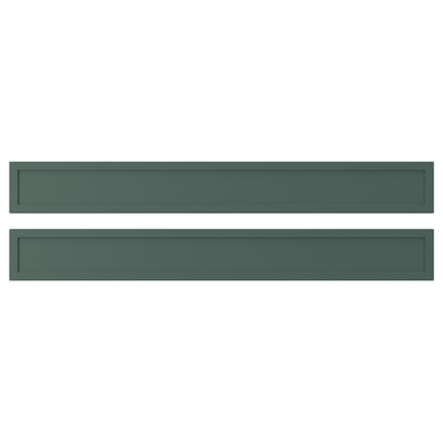 ASPUDDEN Drawer front, dark grey-green, 80x10 cm