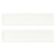 Two white rectangular trays, simple design, clean edges; crafted from particleboard and fibreboard.