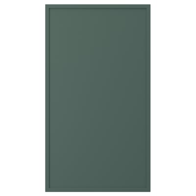 ASPUDDEN Front for dishwasher, dark grey-green, 45x80 cm