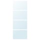 Option: Set of four light blue sliding mirror panels, perfect for doors.