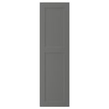 AXSTAD dark grey kitchen cabinet door, rectangular with inset panel, smooth surface.