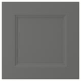 AXSTAD dark grey kitchen cabinet with inset panel, smooth matt surface, modern/traditional design.