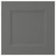 AXSTAD dark grey drawer front, square with inset panel, sleek design, matt finish, durable foil material.