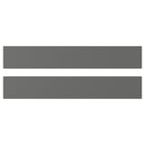 Two dark grey, rectangular panel designs, close together, modern and simple.