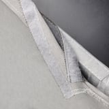 Removable cover for BERGMUND stool, pale grey, structured fabric.