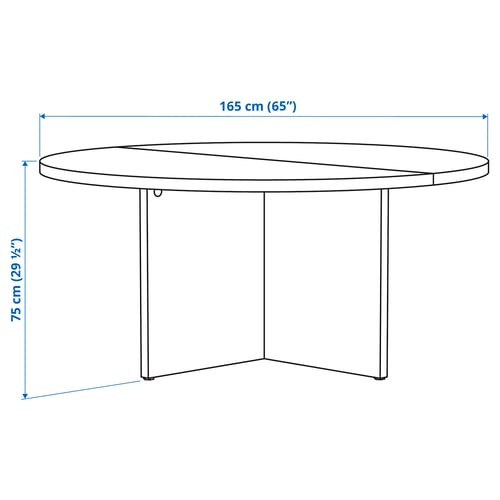 Illustration with measurements for the product: BERGSHYTTAN.