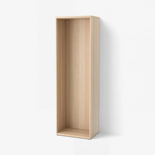 BESTÅ Frame, white stained oak effect, 60x40x192 cm