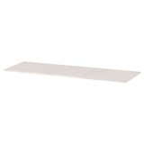 Light grey BESTÅ top panel, rectangular, melamine and particleboard, stylish concrete effect.