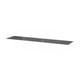 Black BESTÅ glass shelf - modern, sleek, rectangular.