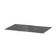 Ikea BESTÅ glass panel, dark grey, rectangular shape, sleek design, made of tempered glass.
