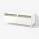 BESTÅ TV bench with drawers, white/Selsviken high-gloss/white, 120x42x48 cm