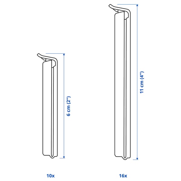 Illustration with measurements for the product: BEVARA.