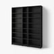 BILLY Bookcase comb with extension units, black oak effect, 200x28x237 cm
