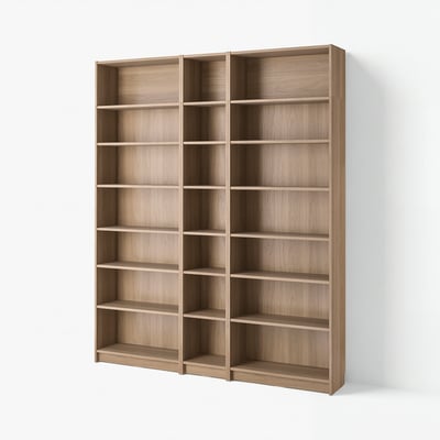 BILLY Bookcase comb with extension units, oak effect, 200x28x237 cm