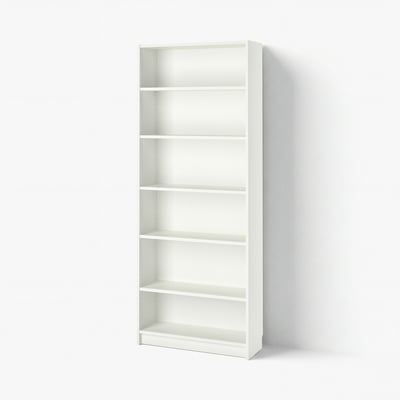 BILLY Bookcase, white, 80x28x202 cm