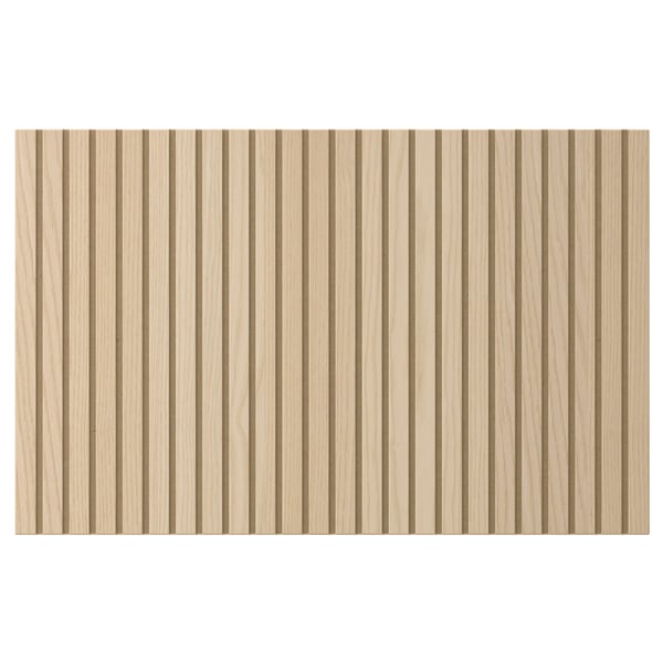 BJÖRKÖVIKEN Door/drawer front, ash veneer, 60x38 cm