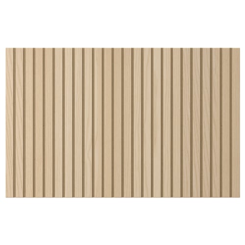 BJÖRKÖVIKEN Door/drawer front, ash veneer, 60x38 cm