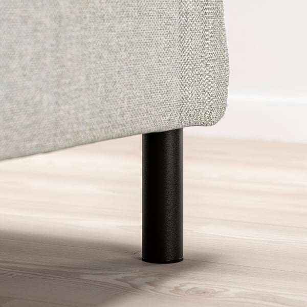 BJORLI Leg, black, 12.5 cm