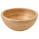 Option: BLANDA MATT wooden bowl, natural, round, smooth finish.