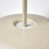 Close-up of modern lamps base and stem, smooth finish, sleek design.
