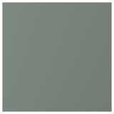 BODARP square kitchen cabinet front, grey-green, recycled pet foil, modern design, 25-year guarantee.