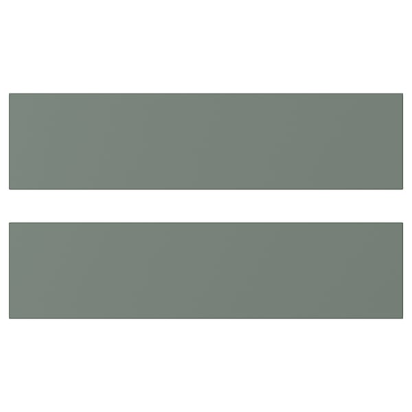 Two greenish-gray rectangular panels; modern minimalist design.