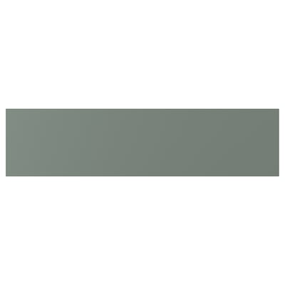 BODARP: modern, grey-green, rectangular kitchen cabinets made from recycled pet bottles.