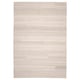 Option: BRÖNDEN rug. Neutral beige, rectangular, woven wool-cotton blend. Textured, handcrafted design.