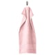 BROKGLIM pink towel. Soft, thick organic cotton. Rectangular with woven border.