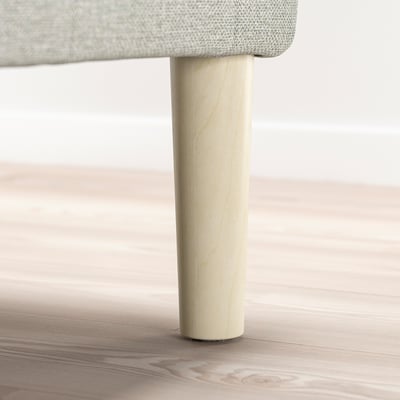 A bed leg named BRYNILEN, made from solid birch wood, providing sturdy support and easy assembly.