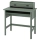 BRYTNING Desk with add-on unit, green, 85x53 cm