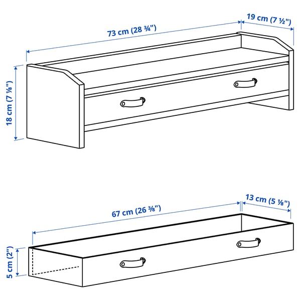 BRYTNING Desk with add-on unit, green, 85x53 cm