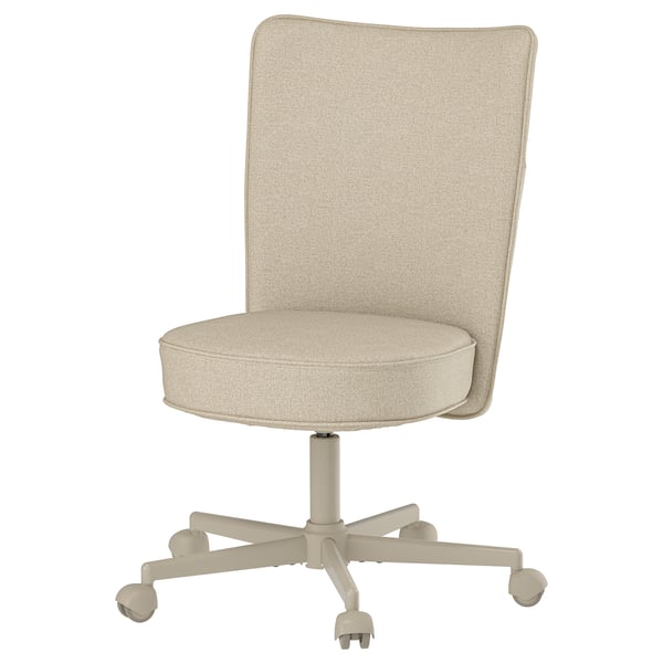 BRYTNING Swivel chair, Naggen beige