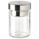 Clear jar DAGKLAR with steel lid, perfect for overnight oats and yoghurt, ideal for on-the-go breakfasts.