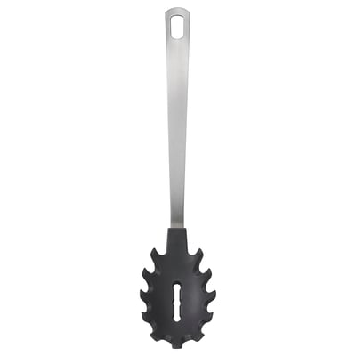 DALAFÅR Pasta server, stainless steel/black-grey, 33 cm