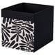 DRÖNA Box, black/off-white, 33x38x33 cm