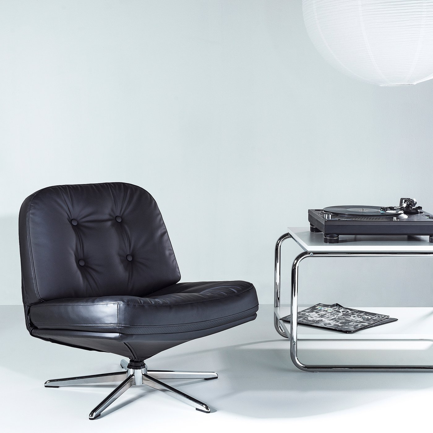 DYVLINGE swivel easy chair, Lidsbron black - IKEA Sweden