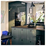 EKBACKEN Custom made worktop, black/laminate, 45.1-63.5x2.8 cm
