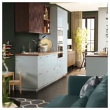 EKBACKEN Custom made worktop, brown walnut effect/laminate, 45.1-63.5x2.8 cm