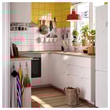 EKBACKEN Custom made worktop, terracotta effect/laminate, 63.6-125x2.8 cm